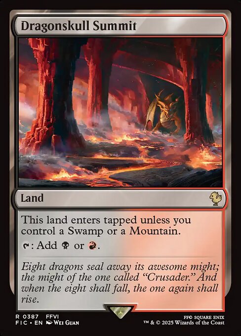 Dragonskull Summit (Surge Foil) - Commander: FINAL FANTASY - R - 387