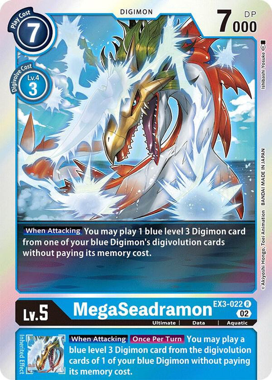 MegaSeadramon - Draconic Roar - Rare - EX3-022 R