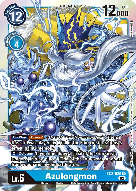 Azulongmon - Draconic Roar - Rare - EX3-025 R