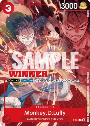 Monkey.D.Luffy - P-006 (Winner Pack Vol. 1) - One Piece Promotion Cards - PR - P-006