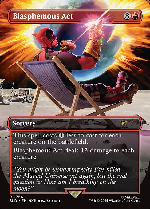 Blasphemous Act (1756) (Rainbow Foil) - Secret Lair Drop Series - R - 1756