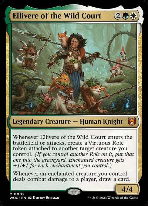 Ellivere of the Wild Court - Commander: Wilds of Eldraine - M - 2