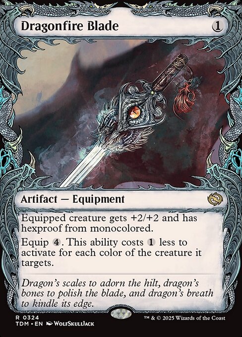 Dragonfire Blade (Showcase) - Tarkir: Dragonstorm - R - 324