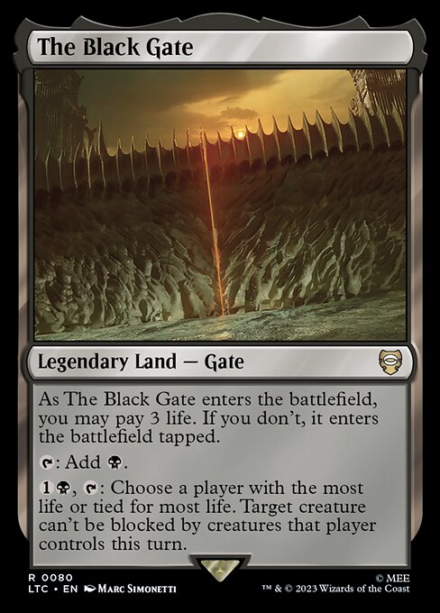 The Black Gate - Commander: The Lord of the Rings: Tales of Middle-earth - R - 80