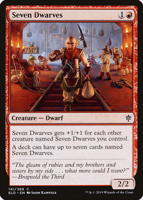 Seven Dwarves - Throne of Eldraine - C - 141