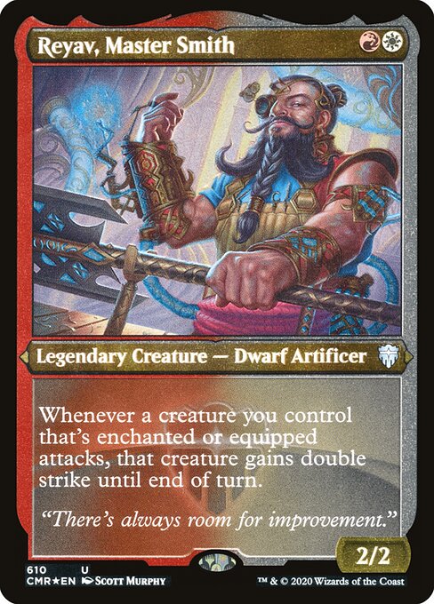 Reyav, Master Smith (Foil Etched) - Commander Legends - U - 610