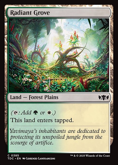 Radiant Grove - Commander: Tarkir: Dragonstorm - C - 385