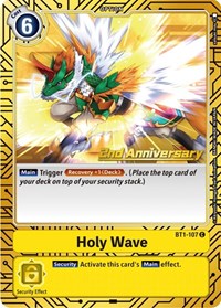 Holy Wave (2nd Anniversary Card Set) - Release Special Booster 1.0 - Common - BT1-107 C
