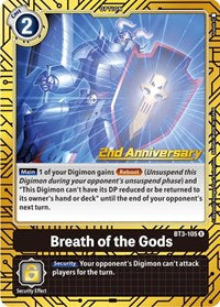 Breath of the Gods (2nd Anniversary Card Set) - Release Special Booster 1.0 - Rare - BT3-105 R