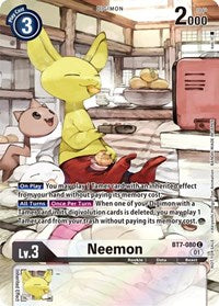 Neemon (2nd Anniversary Frontier Card) - Next Adventure - Common - BT7-080 C