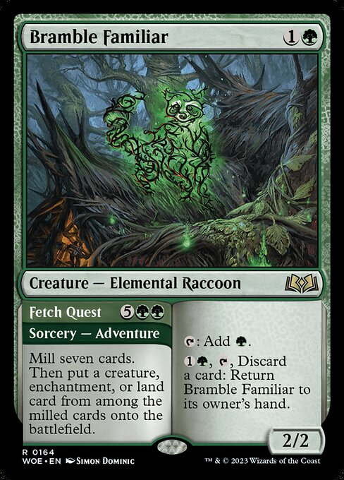 Bramble Familiar - Wilds of Eldraine - R - 164