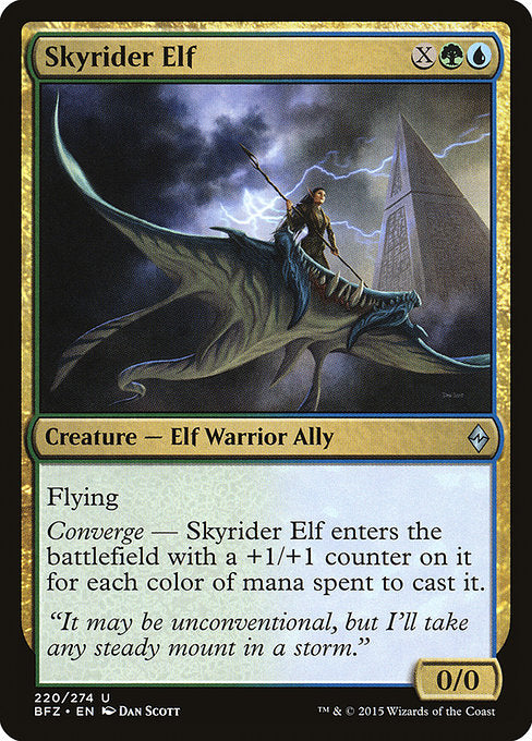 Skyrider Elf - Battle for Zendikar - U - 220