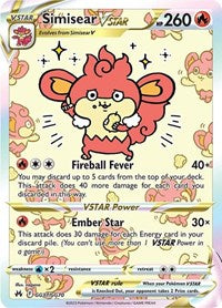 Simisear VSTAR - SWSH: Crown Zenith: Galarian Gallery - Ultra Rare - GG37/GG70