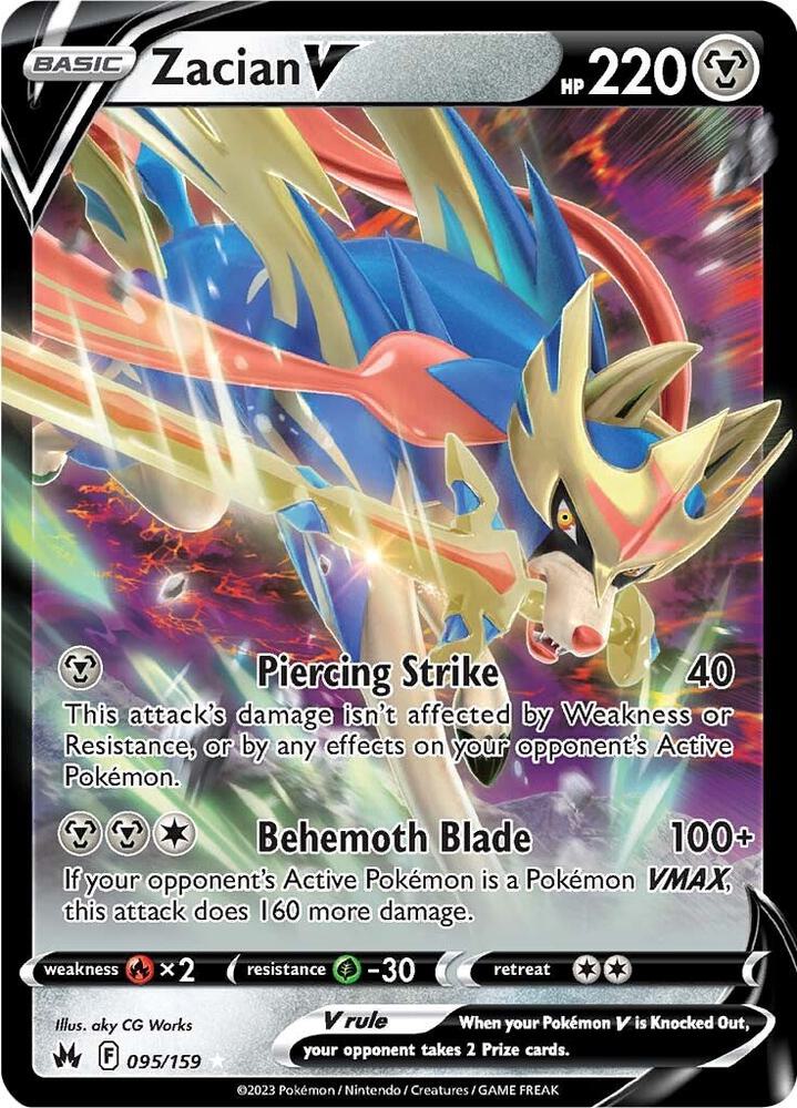 Zacian V - Crown Zenith - Ultra Rare - 095/159
