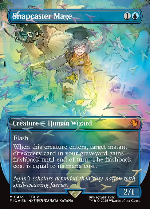 Snapcaster Mage (Borderless) (Chocobo Track Foil) - Commander: FINAL FANTASY - M - 469
