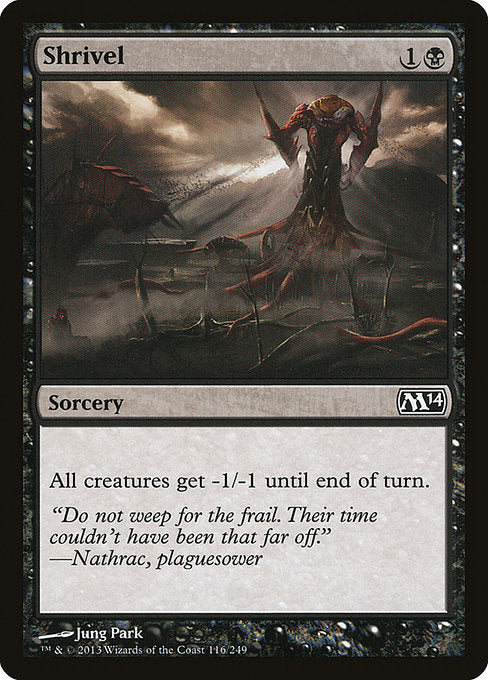 Shrivel - Magic 2014 (M14) - C - 116
