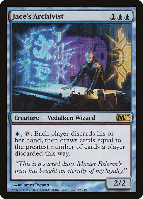 Jace's Archivist - Magic 2012 (M12) - R - 59
