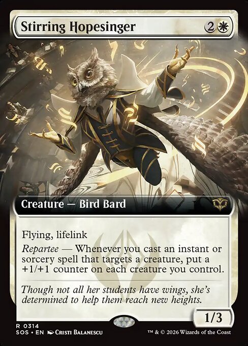 Stirring Hopesinger (Extended Art) - Secrets of Strixhaven - R - 314