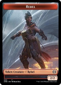 Rebel // Phyrexian Golem Double-sided Token - Phyrexia: All Will Be One - T - 5 // 10