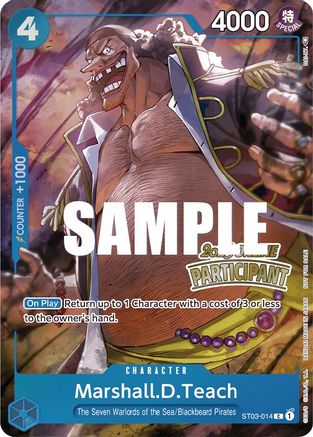 Marshall.D.Teach (Online Regional 2023) [Participant] - One Piece Promotion Cards - PR - ST03-014