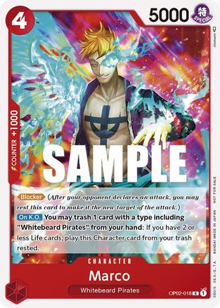 Marco (Promotion Pack 2023) - One Piece Promotion Cards - PR - OP02-018