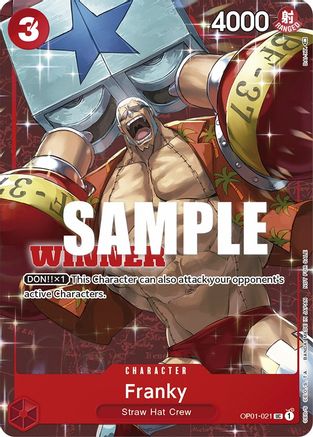 Franky (Tournament Pack Vol. 2) [Winner] - One Piece Promotion Cards - PR - OP01-021