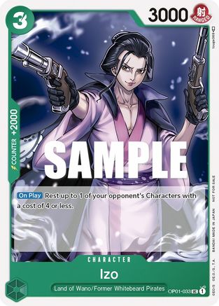 Izo (Tournament Pack Vol. 2) - One Piece Promotion Cards - PR - OP01-033