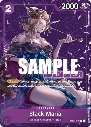Black Maria (Tournament Pack Vol. 2) [Winner] - One Piece Promotion Cards - PR - ST04-011
