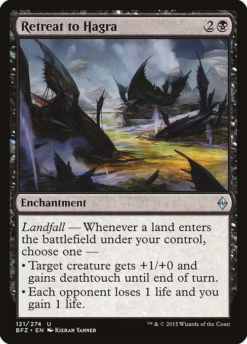 Retreat to Hagra - Battle for Zendikar - U - 121