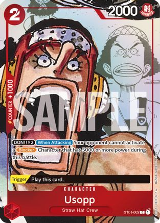 Usopp - ST01-002 (Alternate Art) - One Piece Promotion Cards - PR - ST01-002