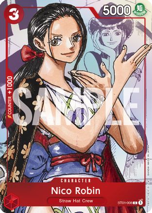 Nico Robin - ST01-008 (Alternate Art) - One Piece Promotion Cards - PR - ST01-008