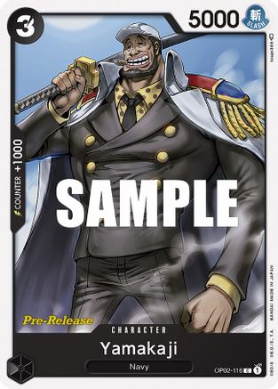 Yamakaji - Paramount War Pre-Release Cards - C - OP02-116