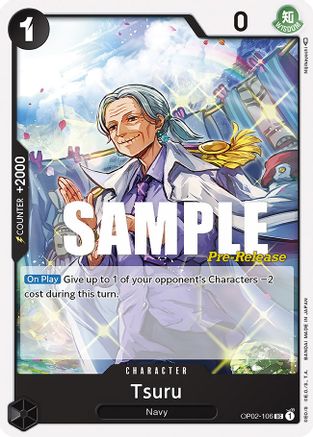 Tsuru - Paramount War Pre-Release Cards - UC - OP02-106