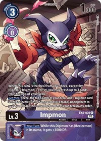 Impmon - EX2-039 (Alternate Art) - Starter Deck 14: Beelzemon Advanced Deck Set - Rare - EX2-039 R