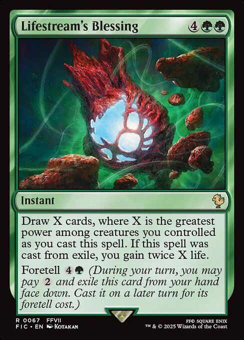 Lifestream's Blessing (Surge Foil) - Commander: FINAL FANTASY - R - 67