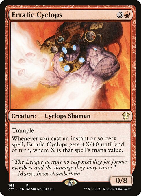 Erratic Cyclops - Commander 2021 - R - 166