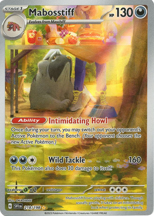 Mabosstiff - 218/198 - SV01: Scarlet & Violet Base Set - Illustration Rare - 218/198