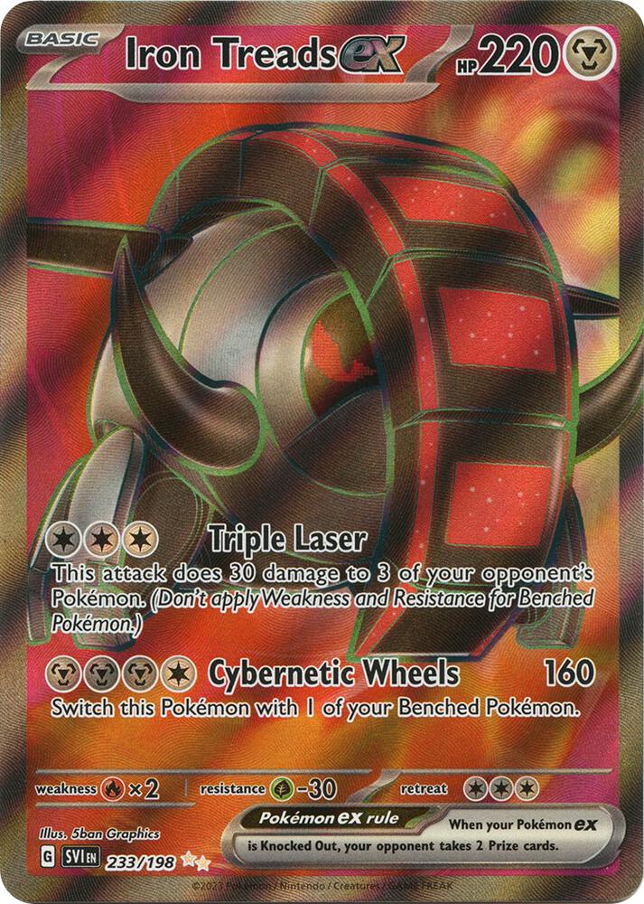 Iron Treads ex - 233/198 - SV01: Scarlet & Violet Base Set - Ultra Rare - 233/198