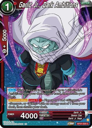 Garlic Jr., Dark Ambitions - Wild Resurgence - Common - BT21-025