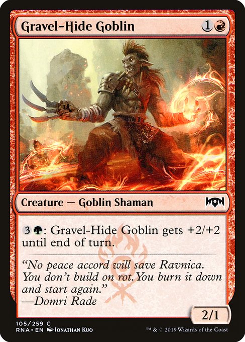 Gravel-Hide Goblin - Ravnica Allegiance - C - 105