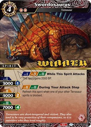 Swordosaurus (Winner) - Battle Spirits Saga Promo Cards - Promo - PR-003