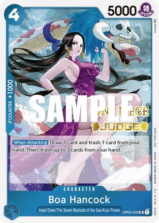 Boa Hancock (Judge) - One Piece Promotion Cards - PR - OP02-059