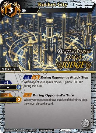 Rocket City (Judge Pack Vol. 1) - Battle Spirits Saga Promo Cards - Promo - BSS01-111