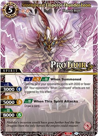 Stormbeast Emperor Thunder Leon (X Rare Special Pack Vol. 1) - Battle Spirits Saga Promo Cards - Promo - BSS01-013