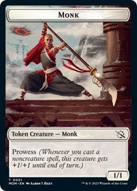 Monk // Spirit (0013) Double-Sided Token - March of the Machine - T - 1 // 13