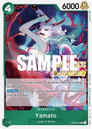 Yamato (Judge) - One Piece Promotion Cards - PR - OP02-042