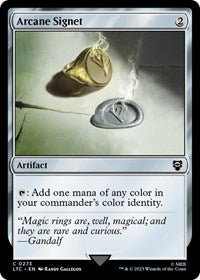 Arcane Signet - Commander: The Lord of the Rings: Tales of Middle-earth - C - 273