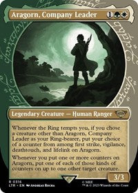 Aragorn, Company Leader (Showcase) - Universes Beyond: The Lord of the Rings: Tales of Middle-earth - R - 316