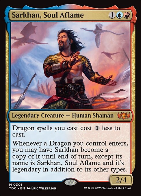 Sarkhan, Soul Aflame - Commander: Tarkir: Dragonstorm - M - 301