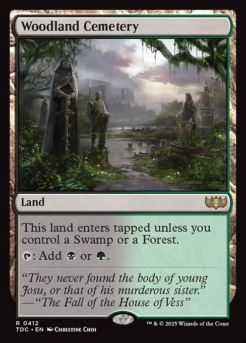 Woodland Cemetery - Commander: Tarkir: Dragonstorm - R - 412
